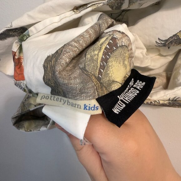 Where The Wild Things Are Pillowcase Pottery Barn Kids Maurice Sendak Cotton - Picture 8 of 9